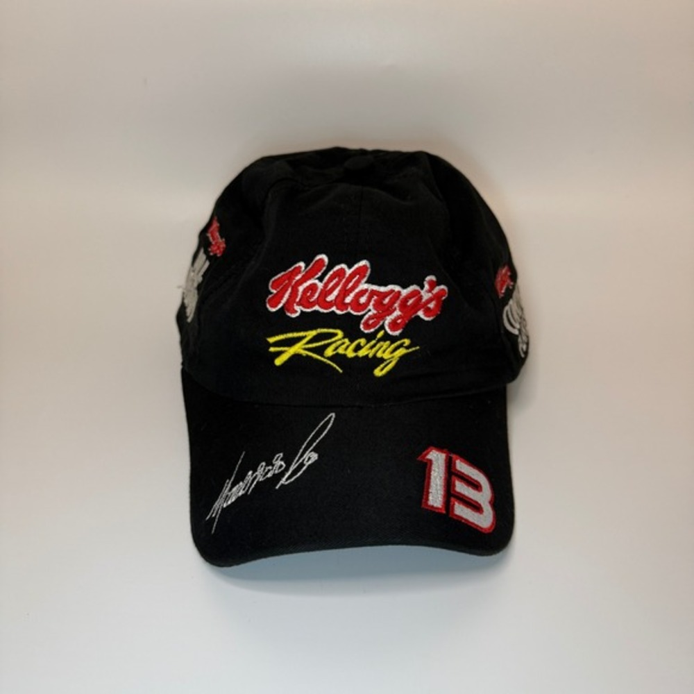 Kellogg's Racing #13 Black Cotton Baseball Cap‎ Hat OSFM Adjustable Strapback